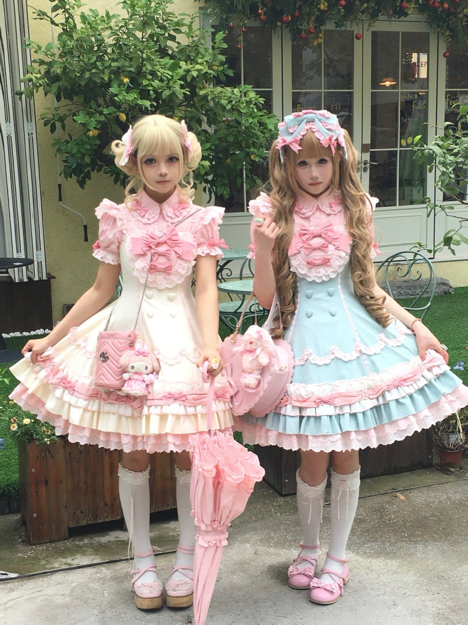 Cream Fondant Sweet Pink Retro 6-Panel Cut Original Lolita JSK