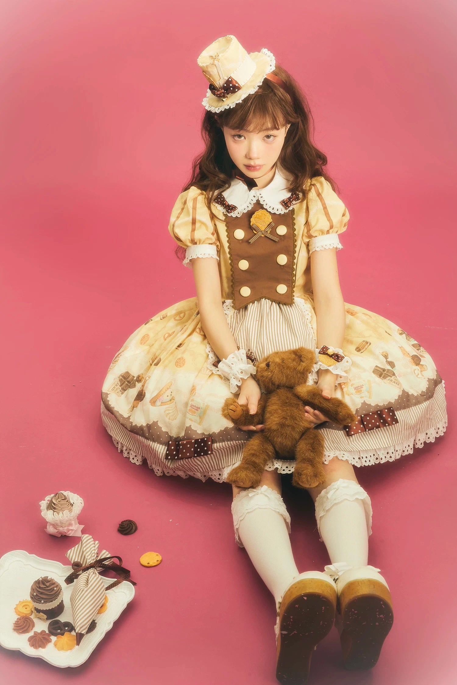 Patisserie Forever Happiness Lolita Yellow OP Dress Set