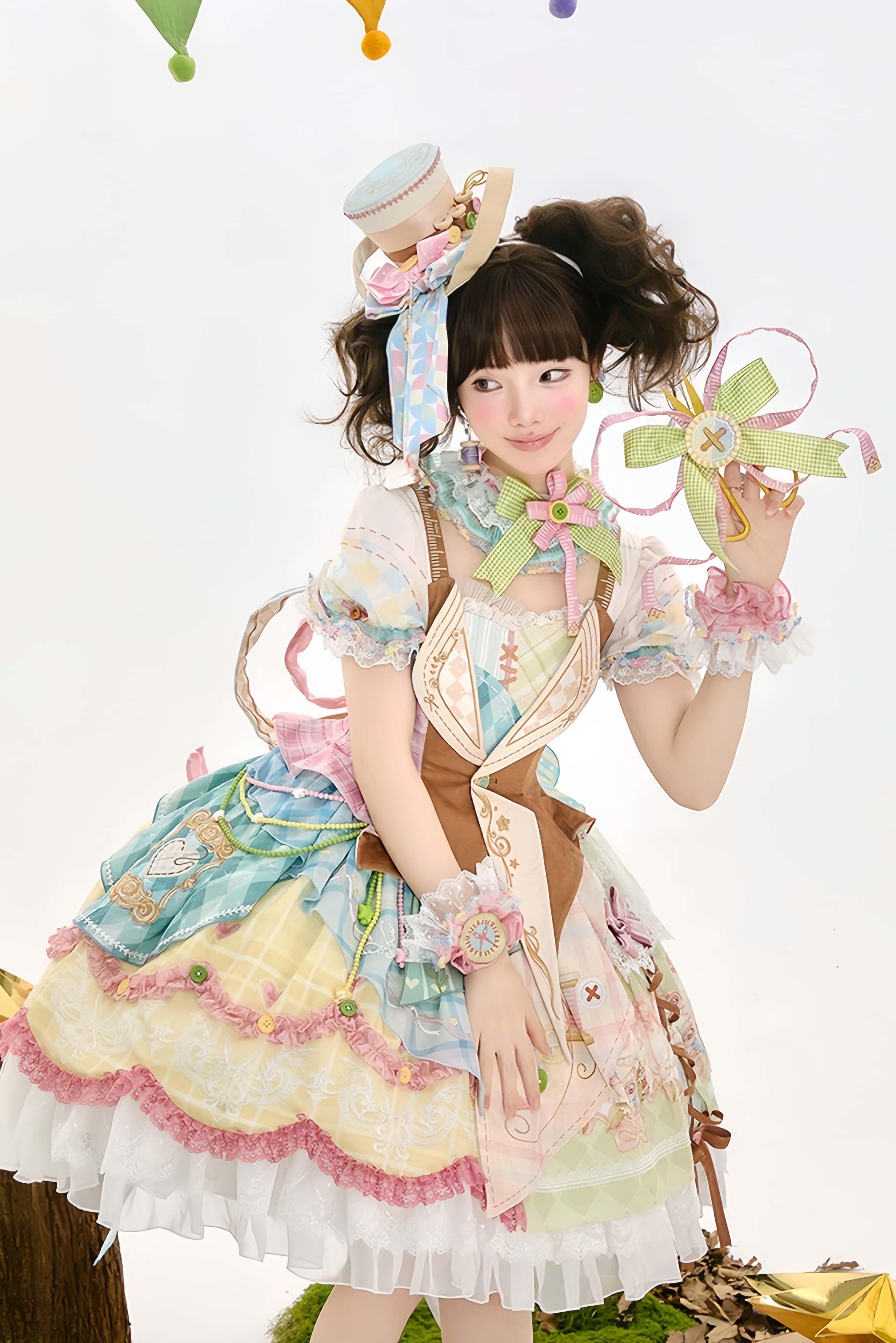 Infinity Warmth Art of Tailoring Lolita Spliced OP Full Set