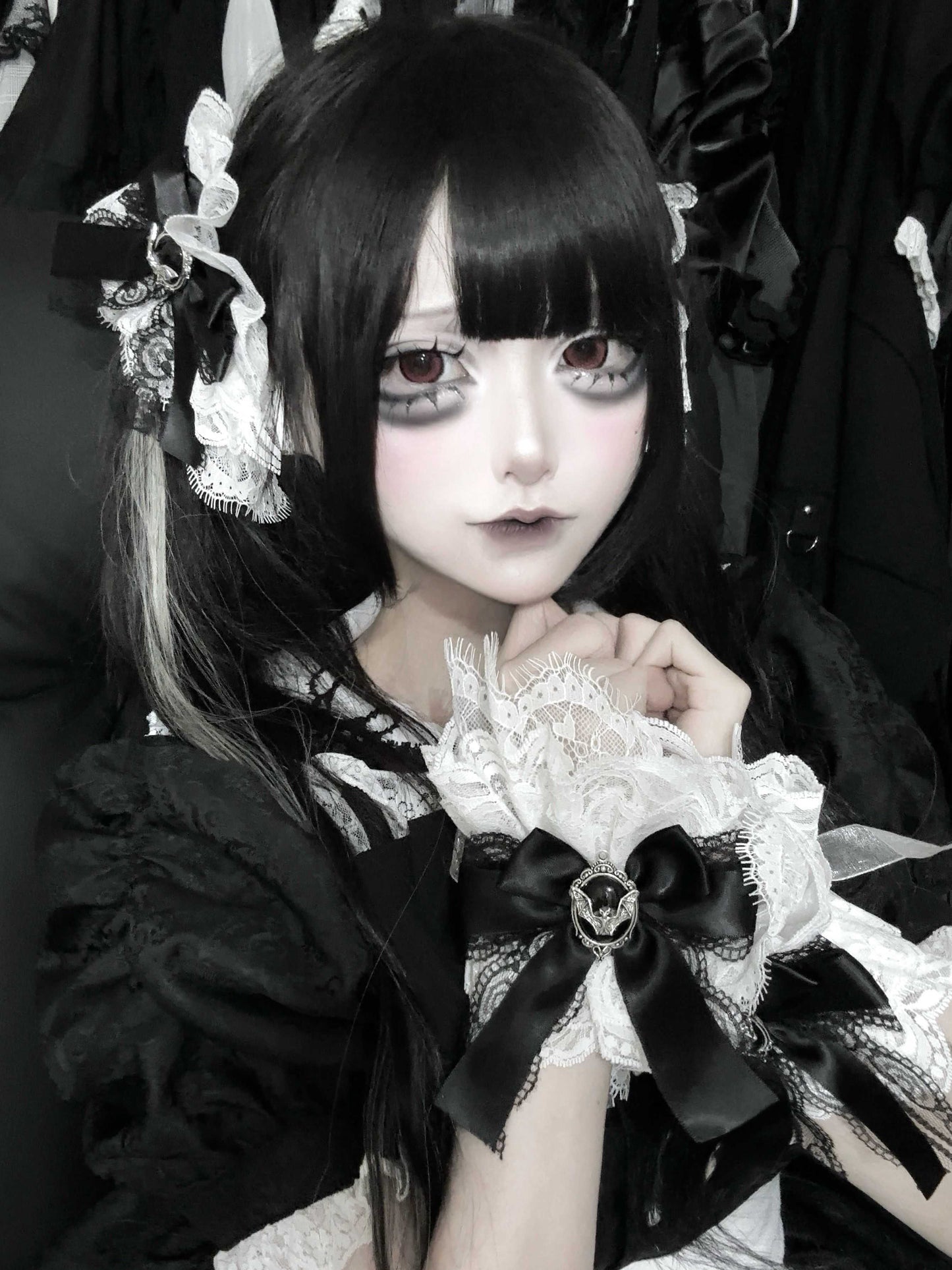 Lolita Y2K Lace Bow Hair Clips/Arm Sleeves LE6014