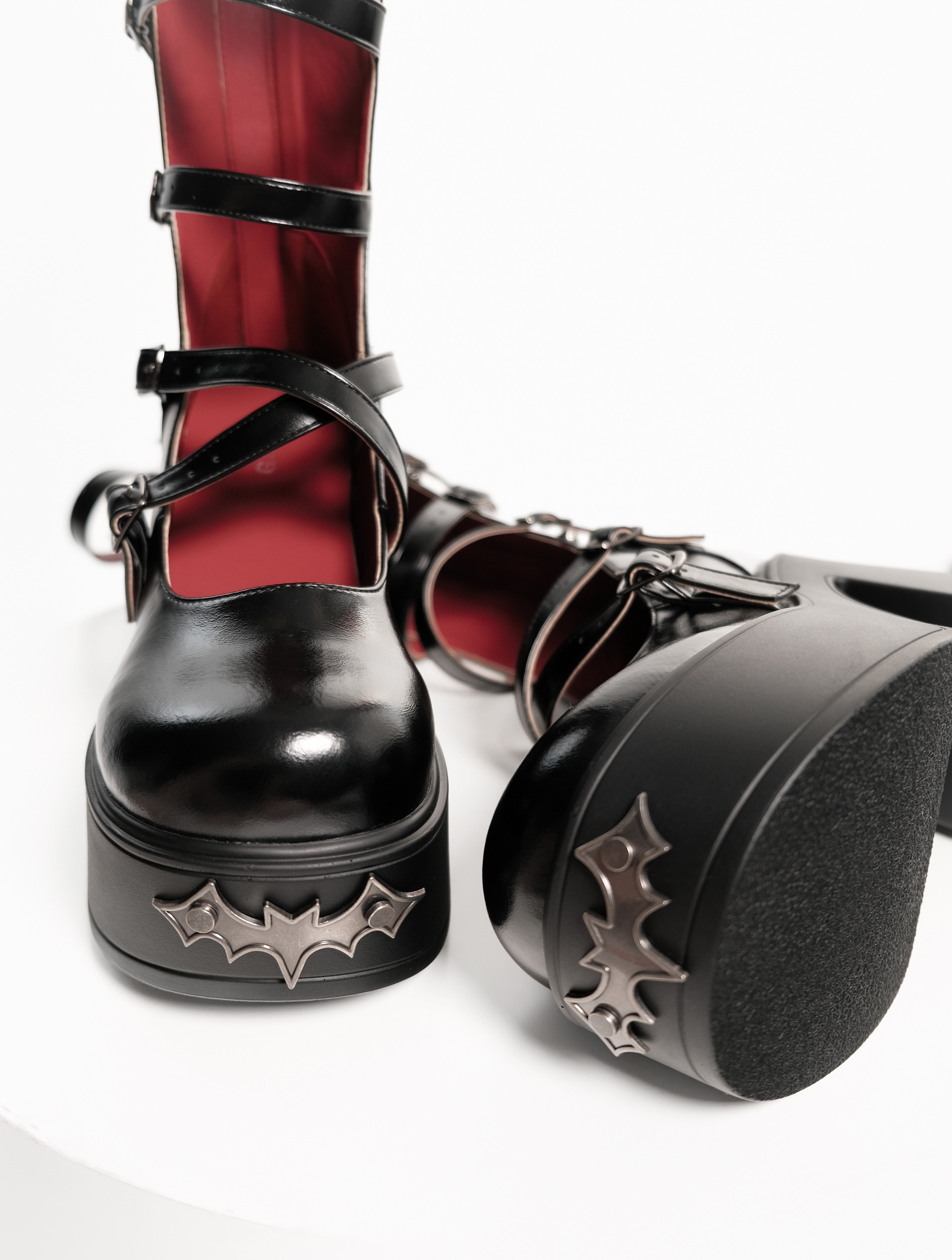 Bat‑Banquet Invitation Gothic Dark Vampire Platform Lolita Boots