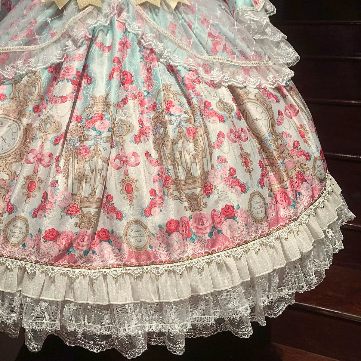 Rose Garden Prelude Sweet Lolita Long Sleeve OP Dress