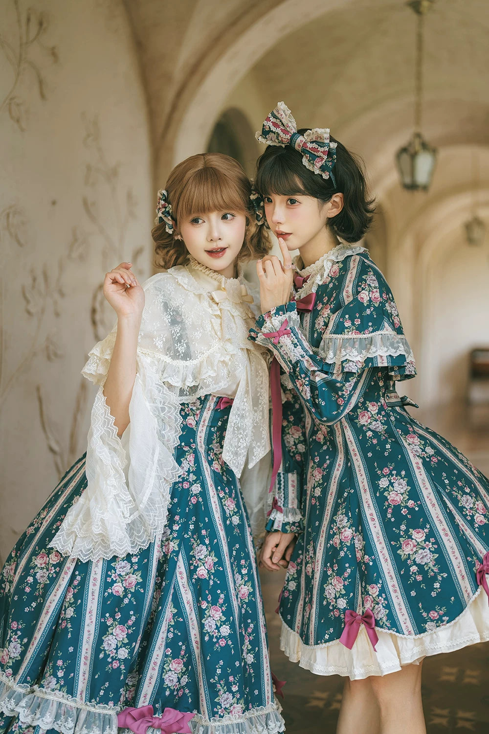 Susans Garden Cotton Floral Wall Lolita Daily Wear Lace Cape