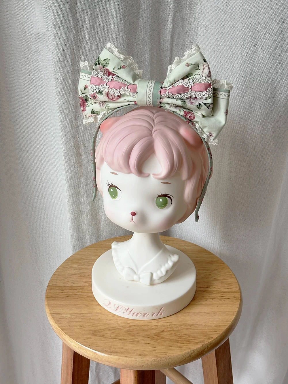 Susans Garden Pastel Floral Wall Lolita Dress and Hair Accessories