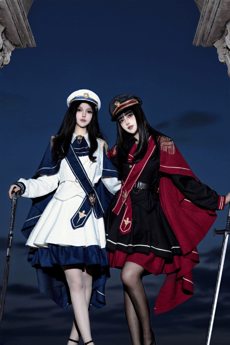 Holy Crown Rose Lolita Military Style Tyrant Maiden Set