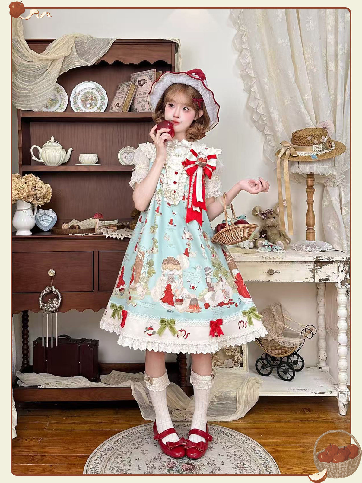 Little Red Riding Hood Original Fairy Tale Style Lolita A-Line JSK Dress