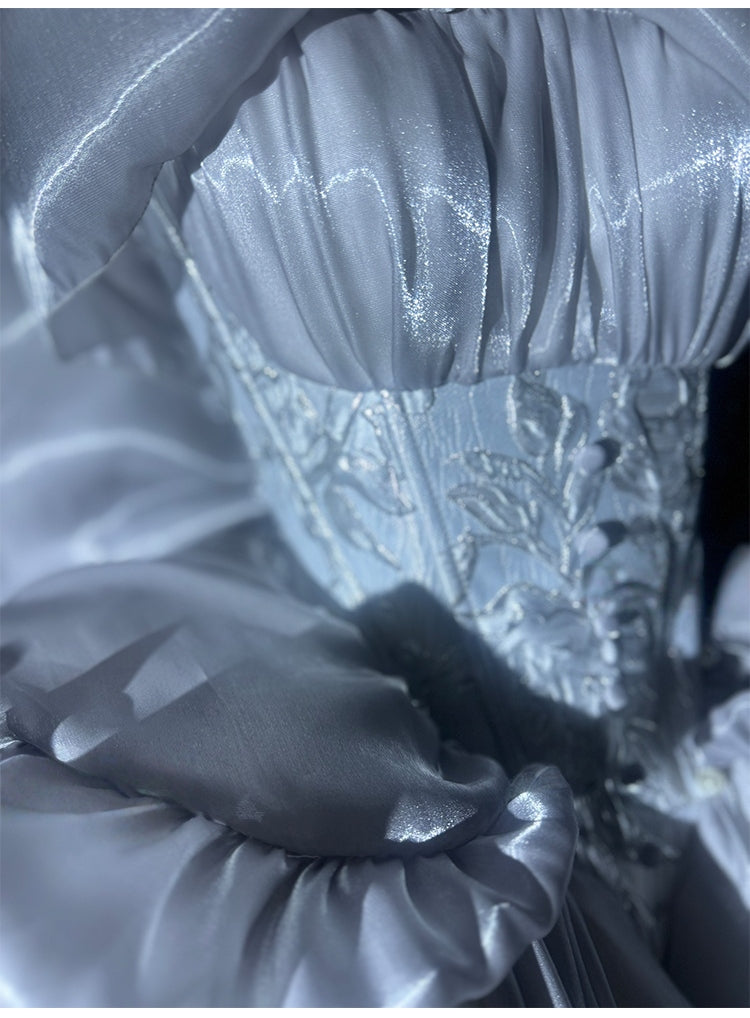 Lolita Silver White Princess Dress LC1013