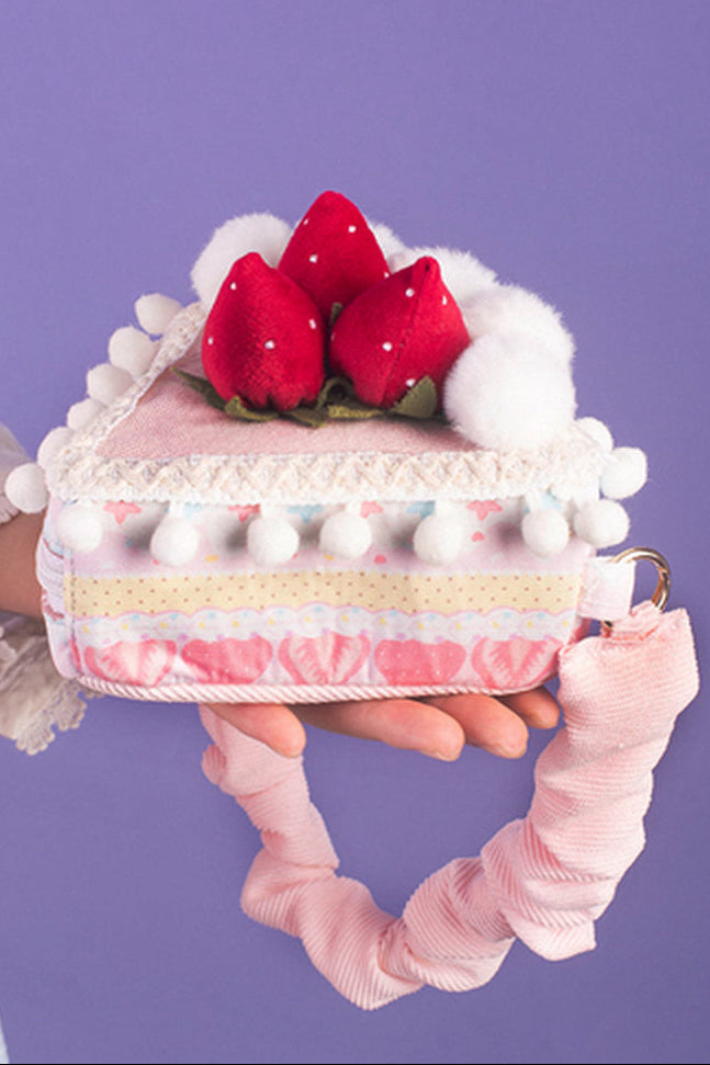 Strawberry Cake Pink Sweet Lolita Triangle Shoulder Bag