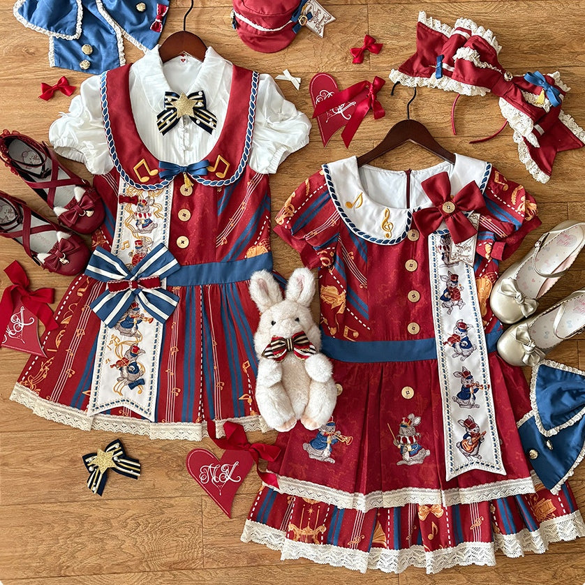 Rabbit Orchestra Lolita Embroidered Cute OP / JSK Dress
