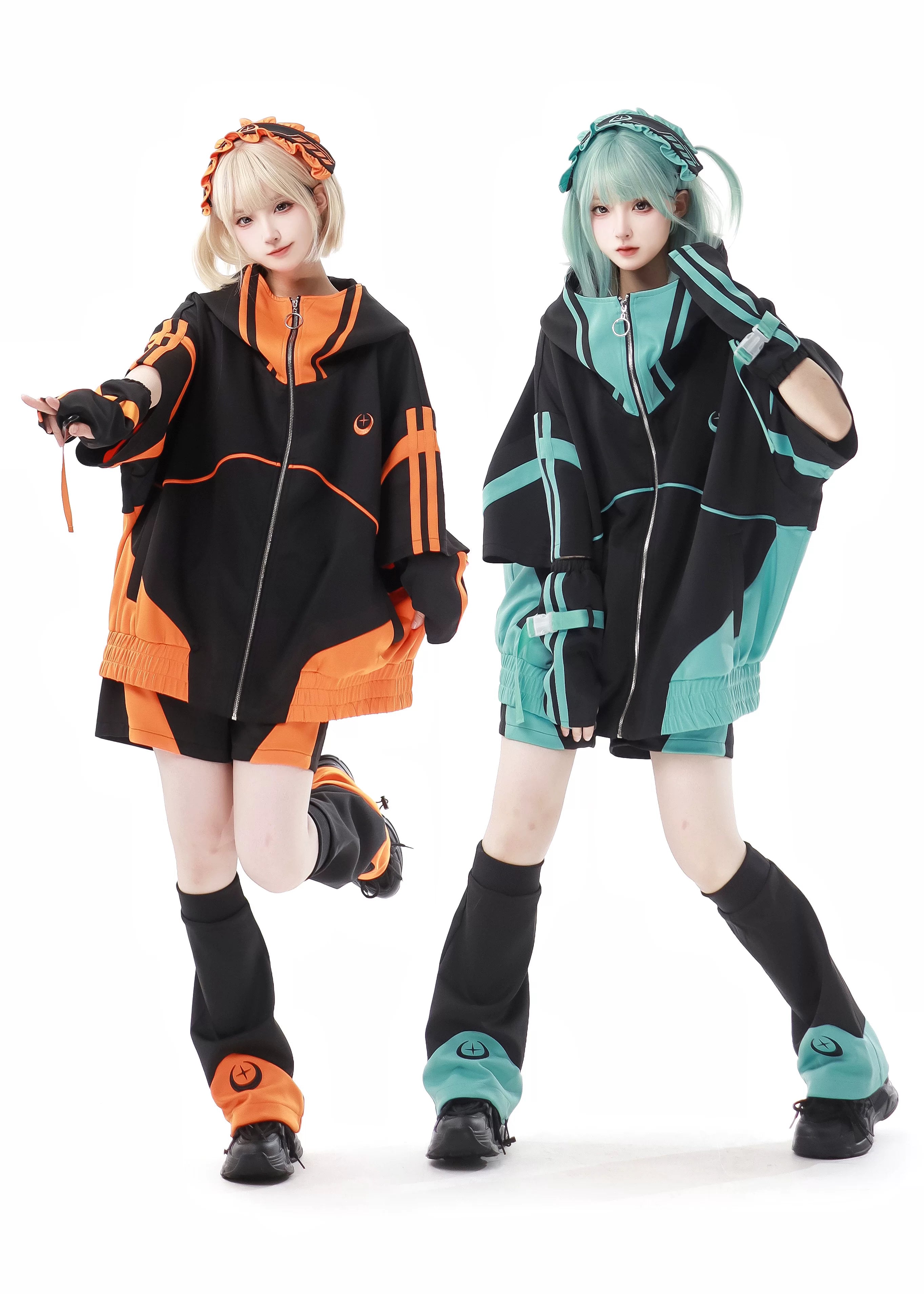 Star Signal Anime Graphic Short-Sleeve Techwear Set