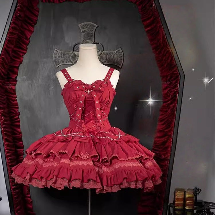 Lolita Harajuku Gothic JSK Dress (6 Colors) LG1 LS1017