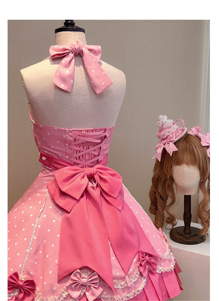 Tea Break Rabbit Sweet Polka Dot Lolita JSK or OP Dress