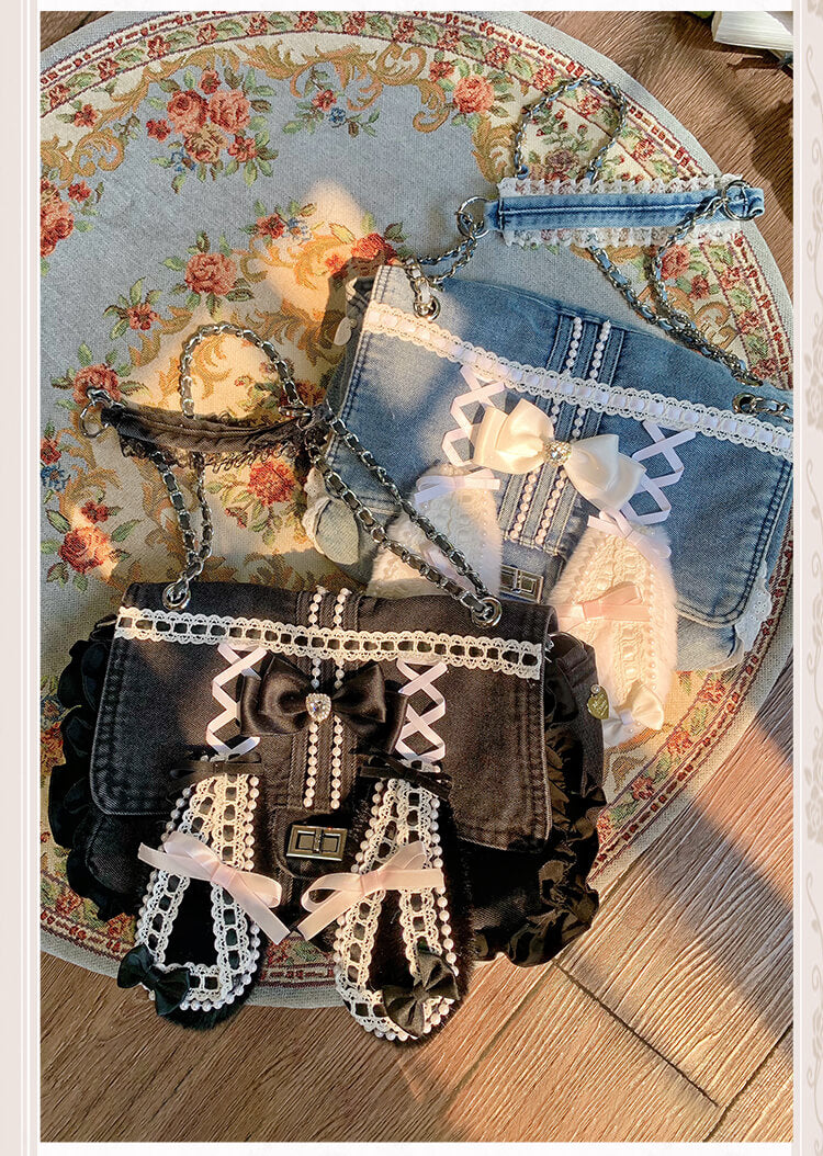 Lolita Rabbit Ear Chain Shoulder Bag LE8009