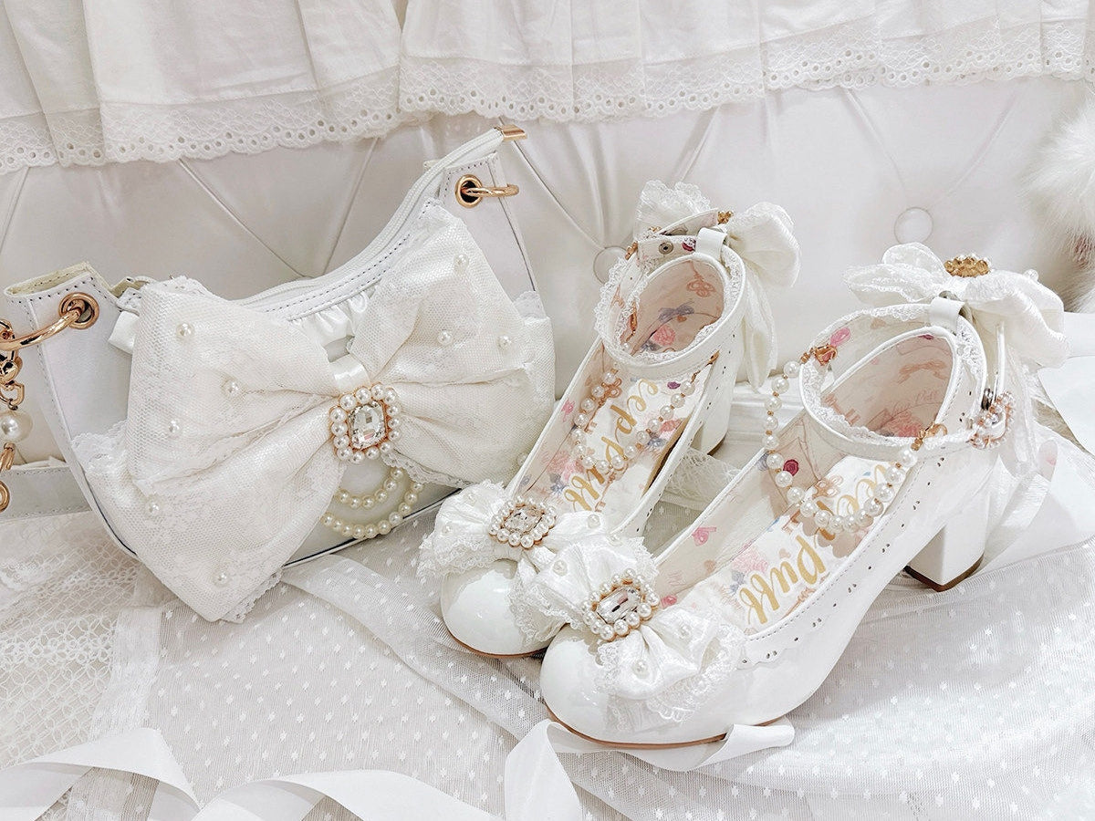 Lace Love Lolita Bow Single Shoulder Bag