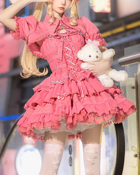Lolita Harajuku Gothic JSK Dress (6 Colors) LG1 LS1017