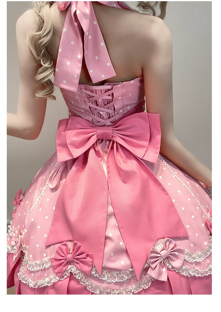 Tea Break Rabbit Sweet Polka Dot Lolita JSK or OP Dress