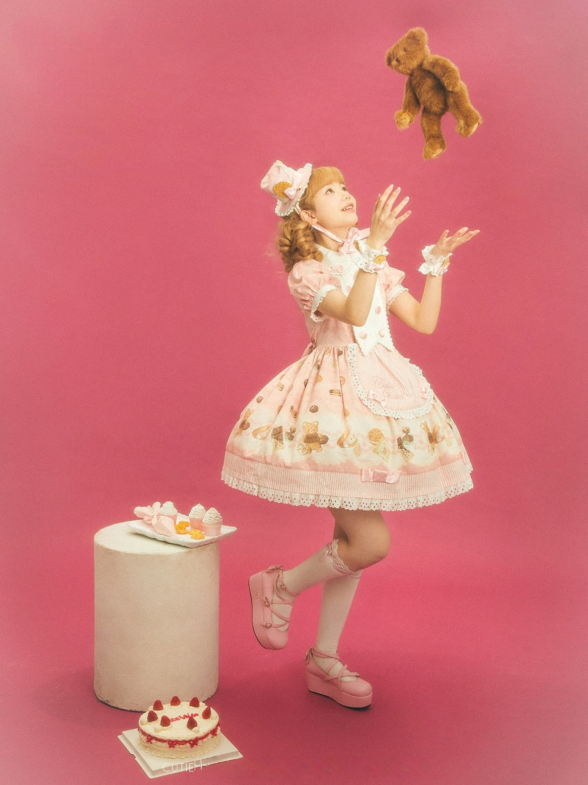 Patisserie Forever Happiness Lolita Pink OP Dress Set