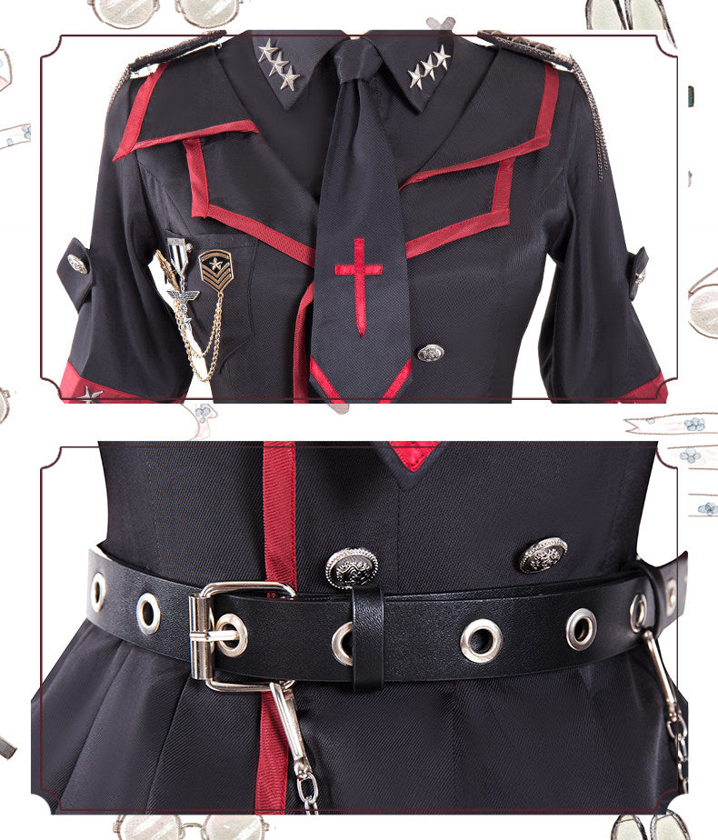 Robe militaire longue "Bites the Dust"