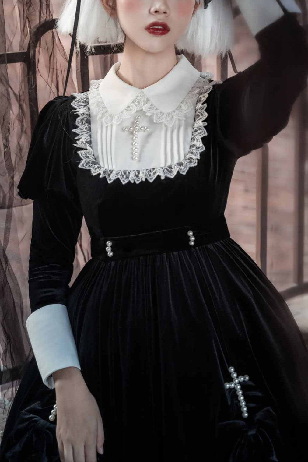 Lolita Gothic Maid Dress LG1035