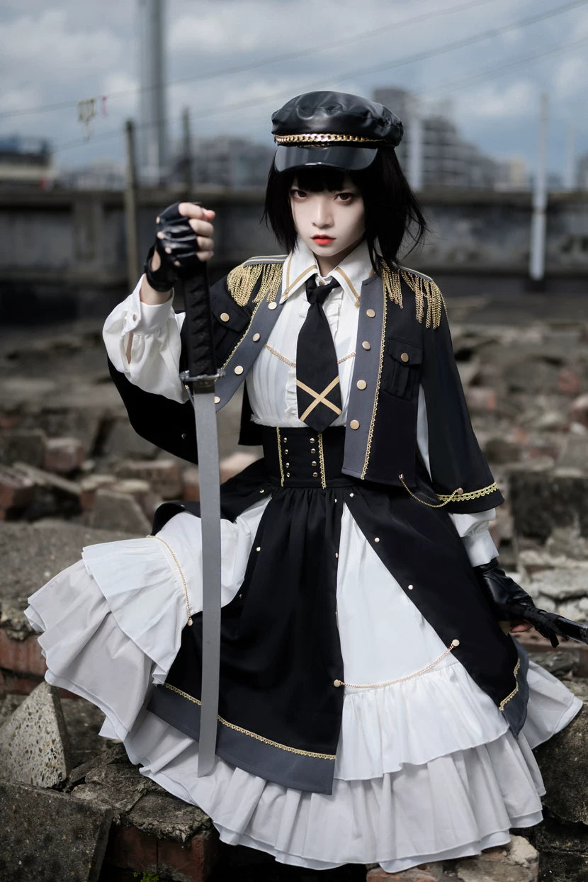 Girl Commander Lolita Original Designed Military Set