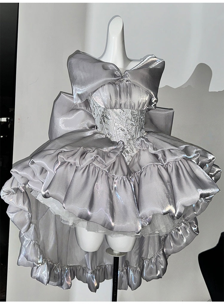 Lolita Silver White Princess Dress LC1013