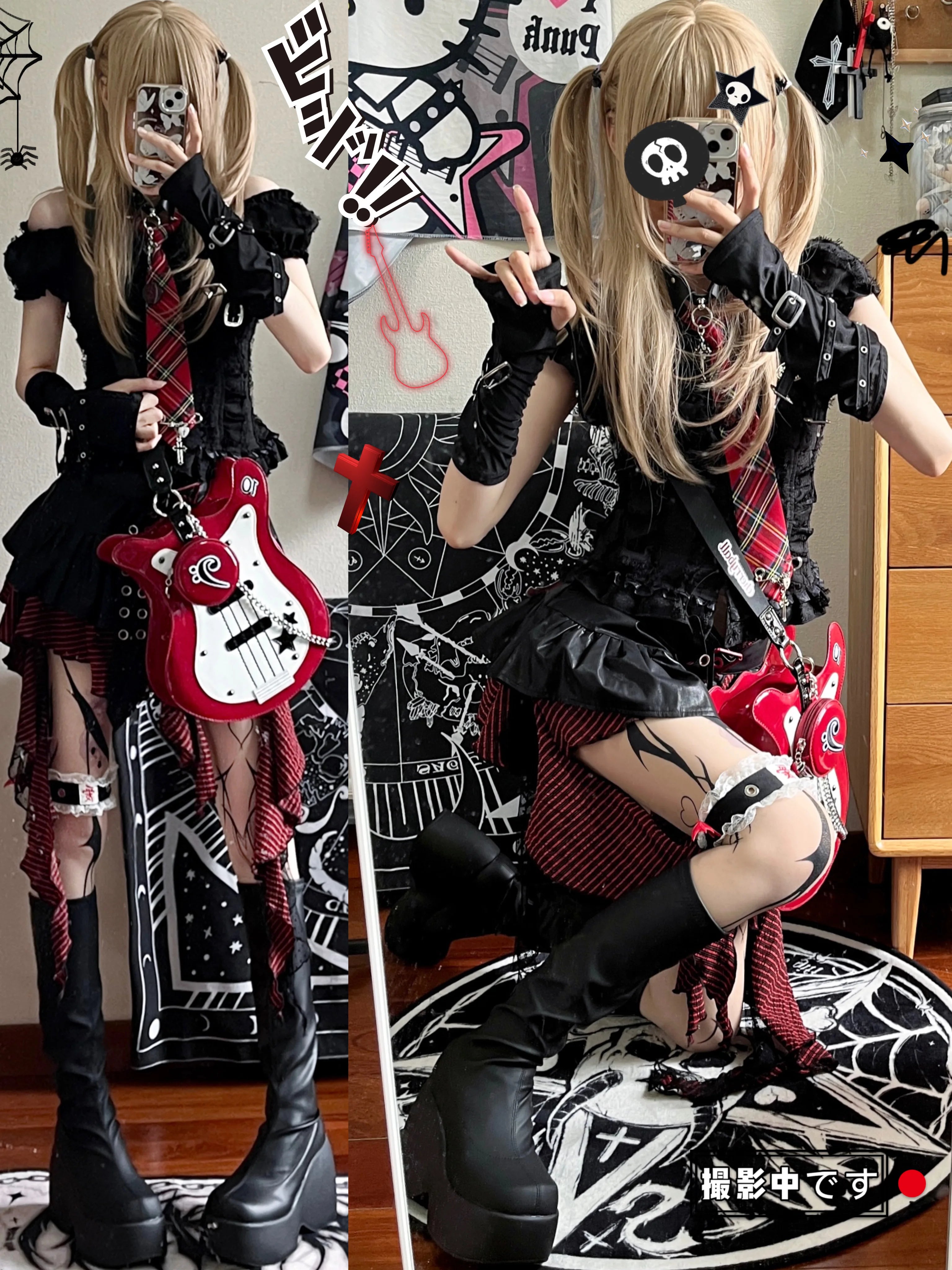Not A Guitar Original Bass‑Shaped Crossbody Shoulder Bag