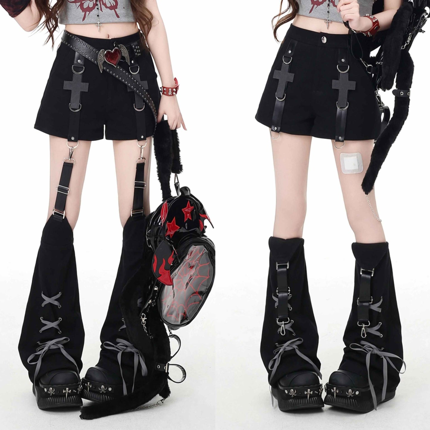 Y2K Harajuku Low-Waist Denim Hot Pants LE1033
