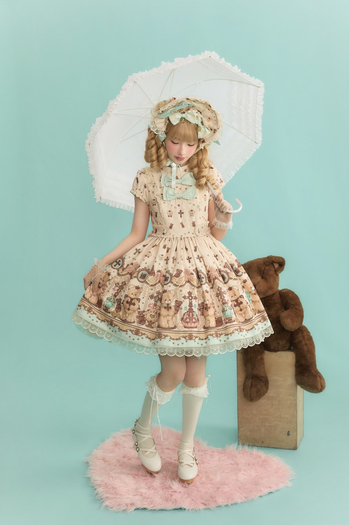 Cross Bear Sweet Vintage Original Lolita JSK and OP Dress Series