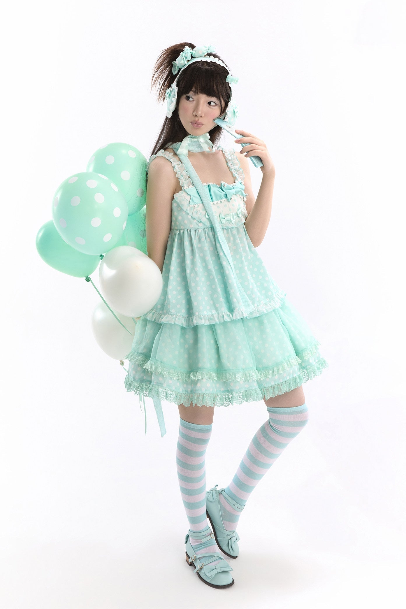 Candy Blog Lolita Green Top & Skirt Set