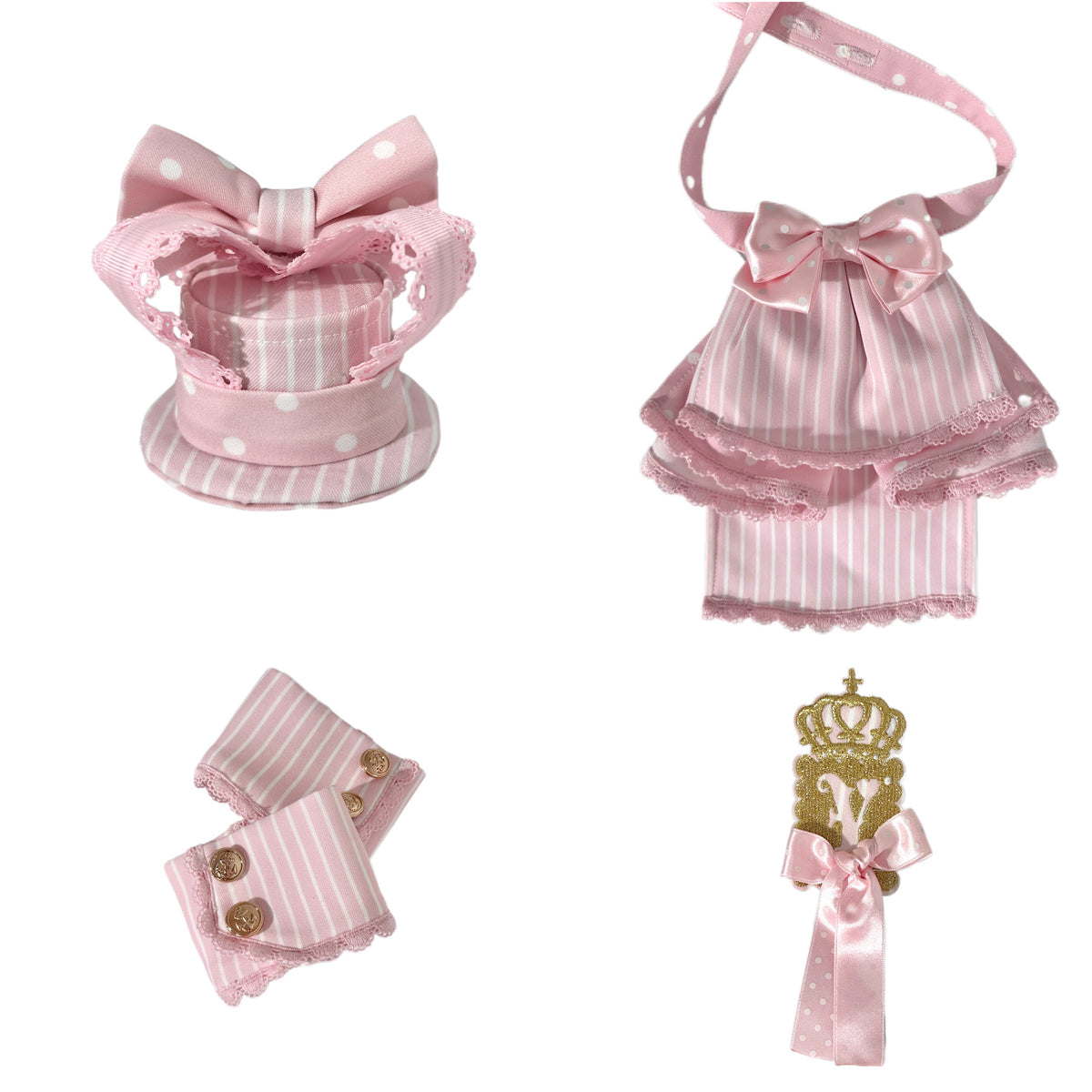 New Century Princess Pink Gold Lolita Accessories Set
