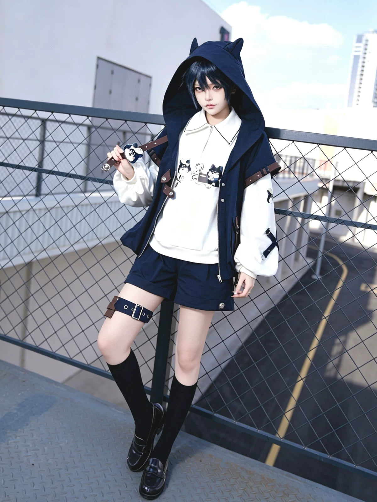 New Woof Police Station Cool Prince Style Lolita Set