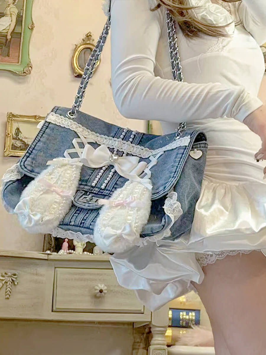 Lolita Rabbit Ear Chain Shoulder Bag LE8009