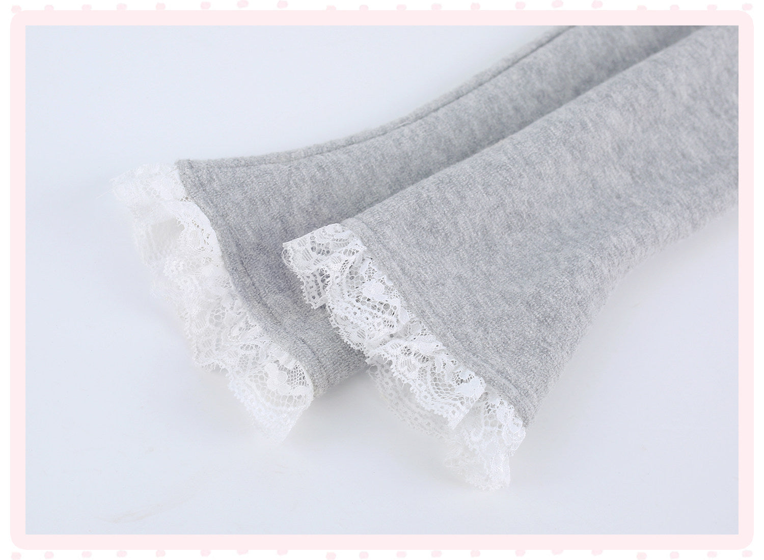 Grey Domain Star Dream Grey Lace Hooded Cardigan Jacket Skirt Set