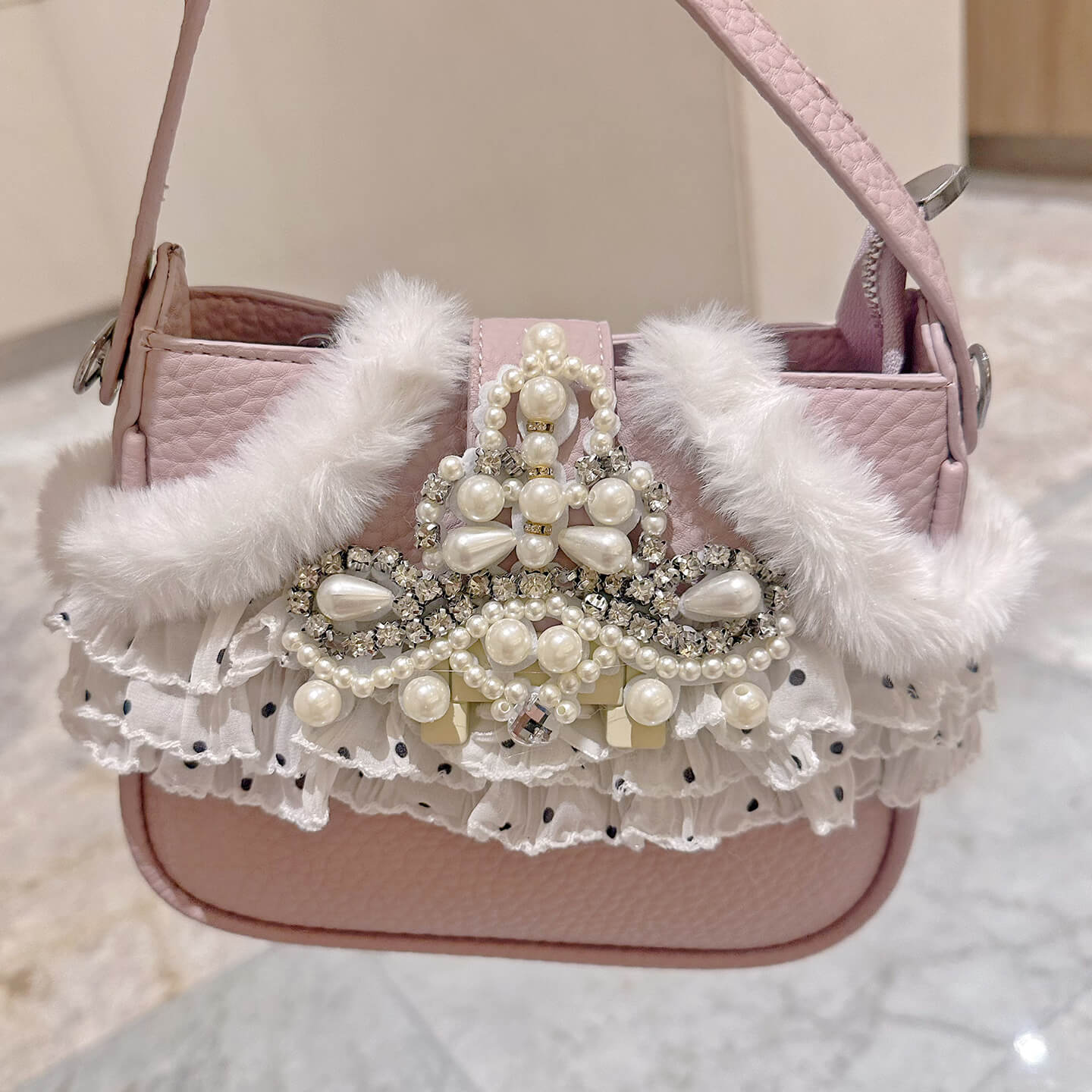 Lolita Sweet Pearl Rabbit Shoulder Bag LE8011
