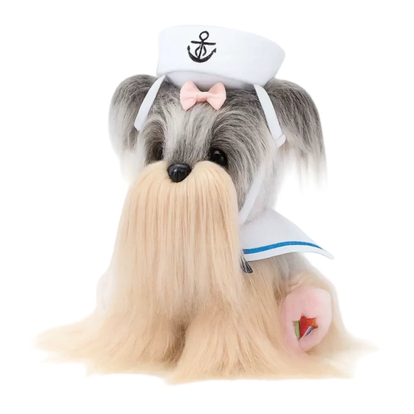 Realistic Plush Yorkshire Terrier Stuffed Doll