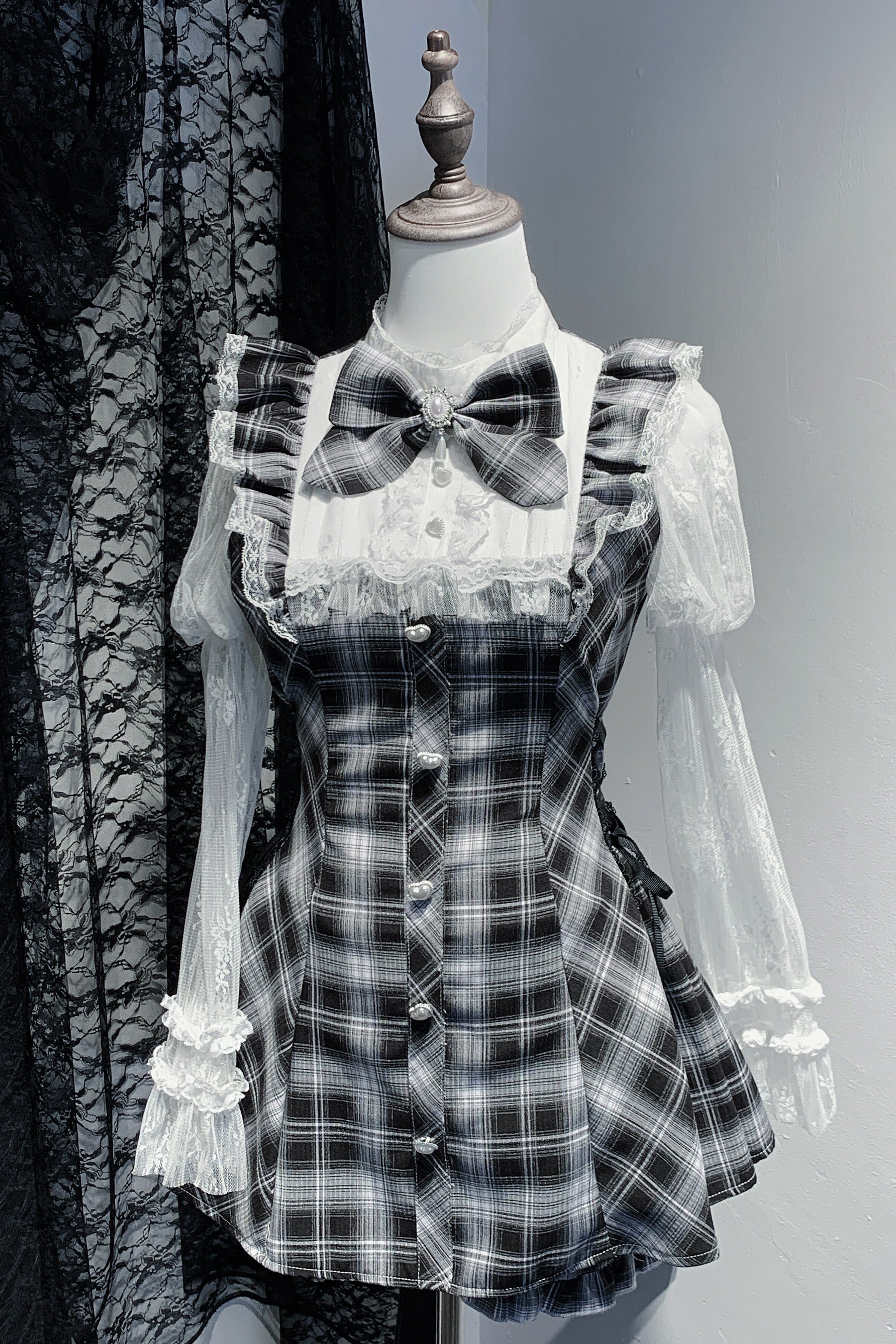 White Wings Praise Ryousangata Lace Kawaii Set