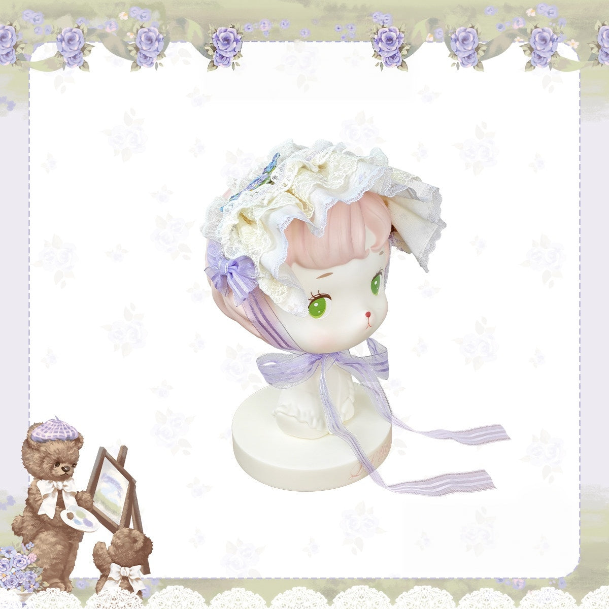 Bear‑Garden Floral Tale Sweet Printed Lolita JSK / OP Dress