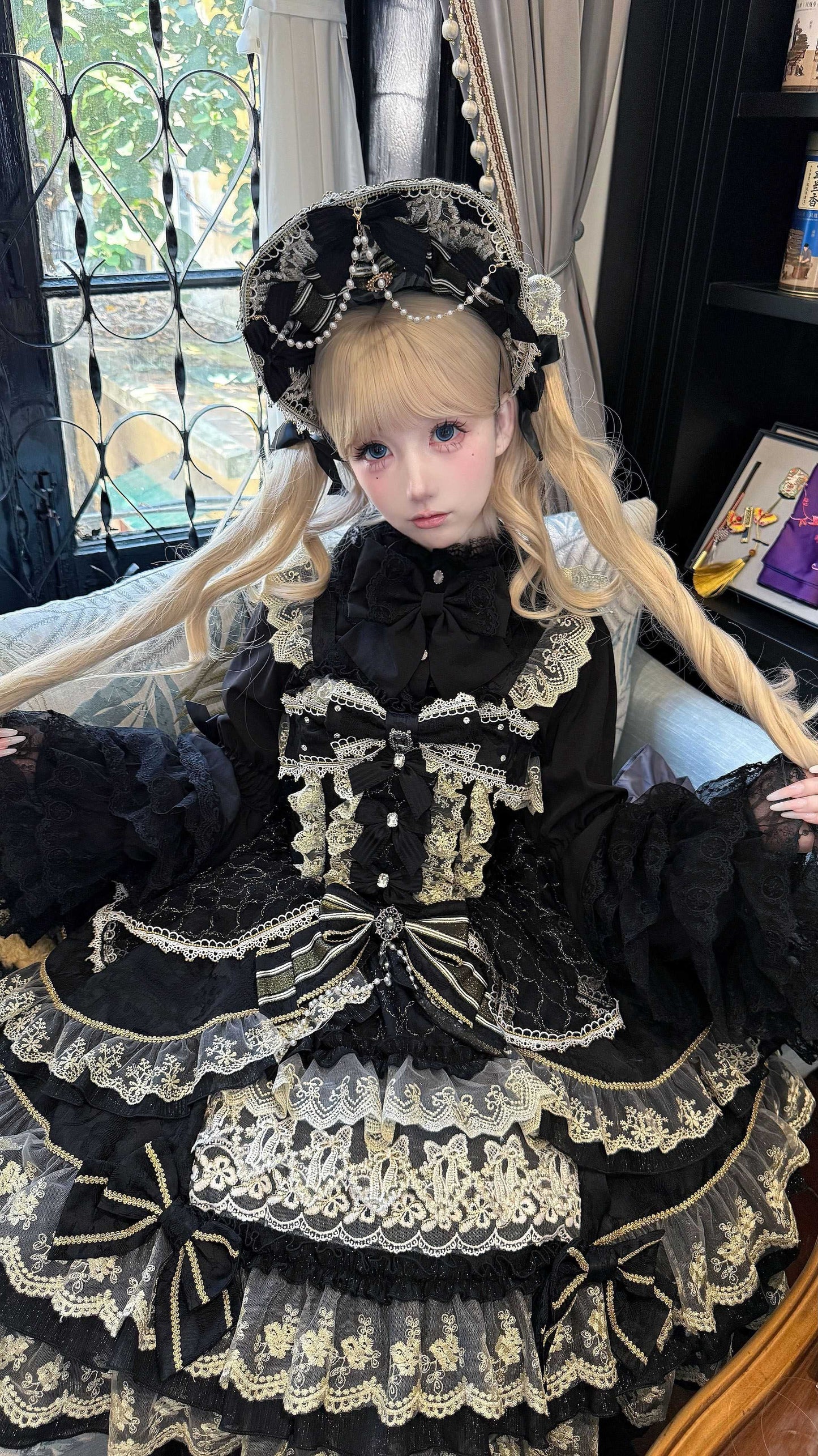 Lolita Doll Inspired JSK Goth Dress LG1039