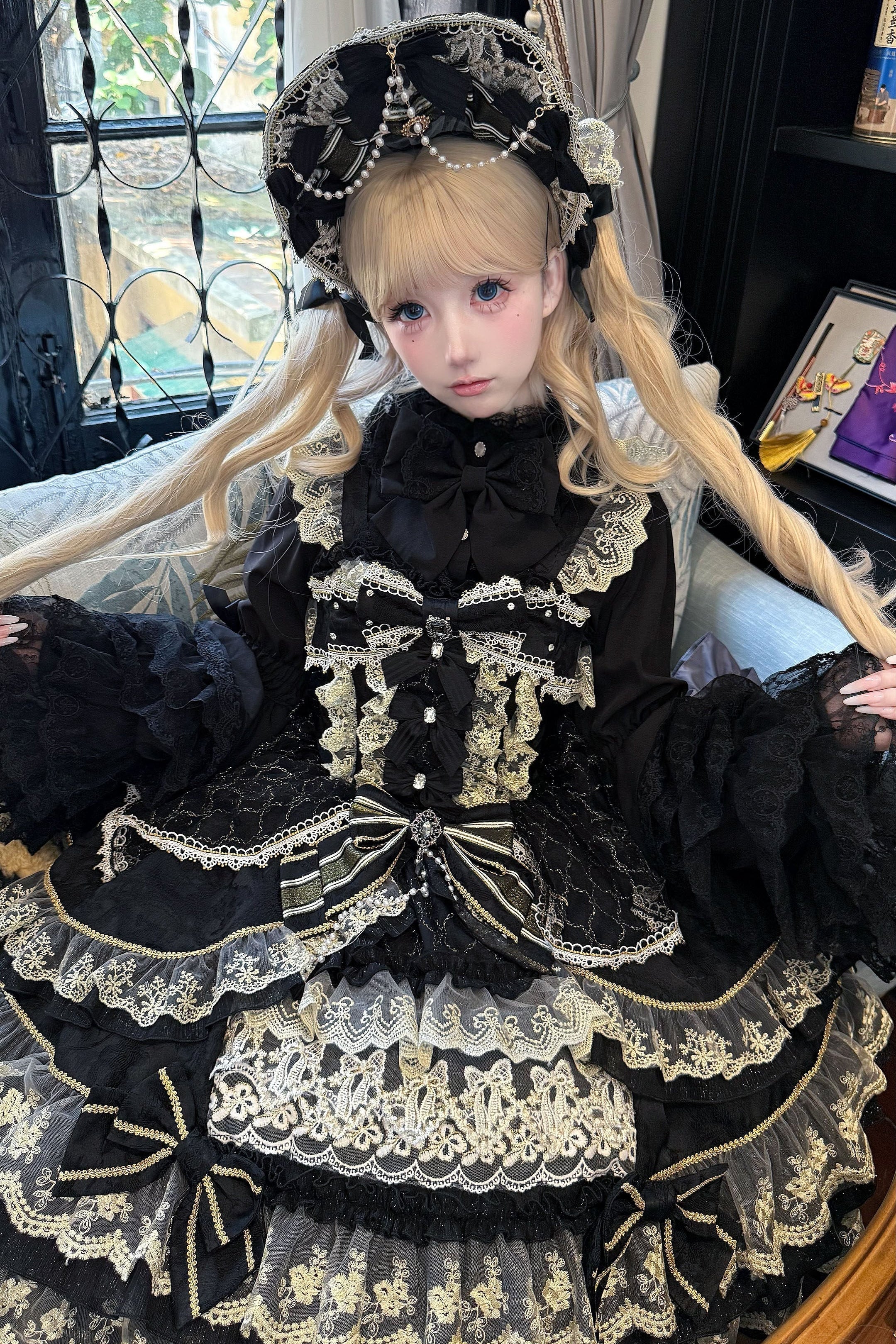 Crown of Gems Lolita Blue JSK Dress