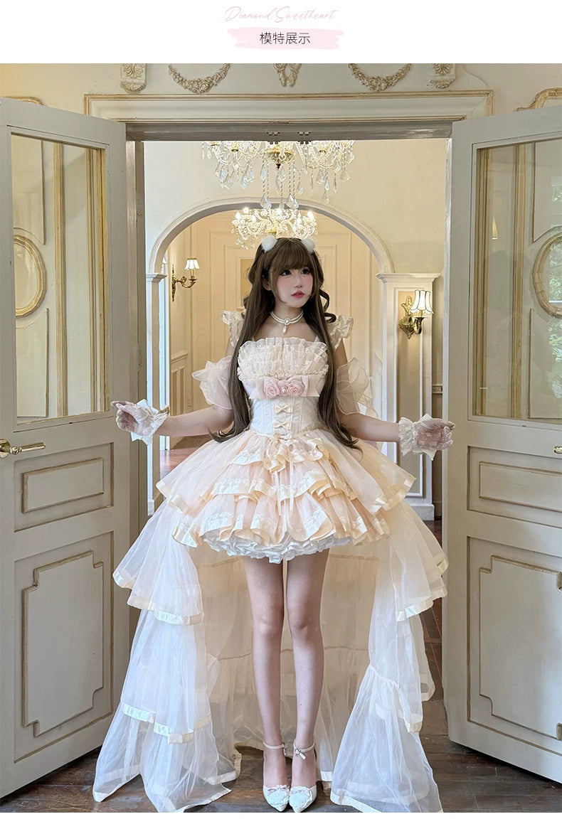 Mousse Love Song Short JSK Ballet Bridal Lolita Dress