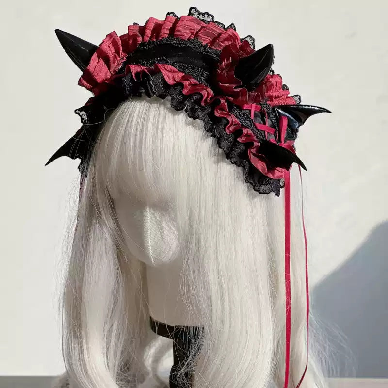 Lolita Gothic Halloween Devil Headband LA1002