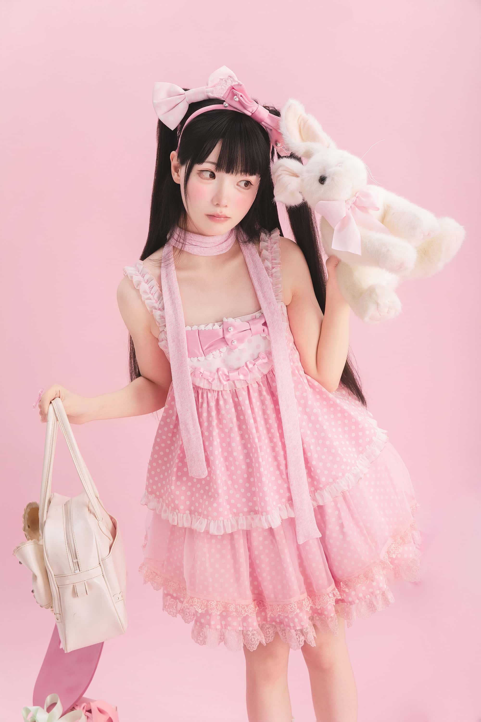 Candy Blog Lolita Pink Top & Skirt Set