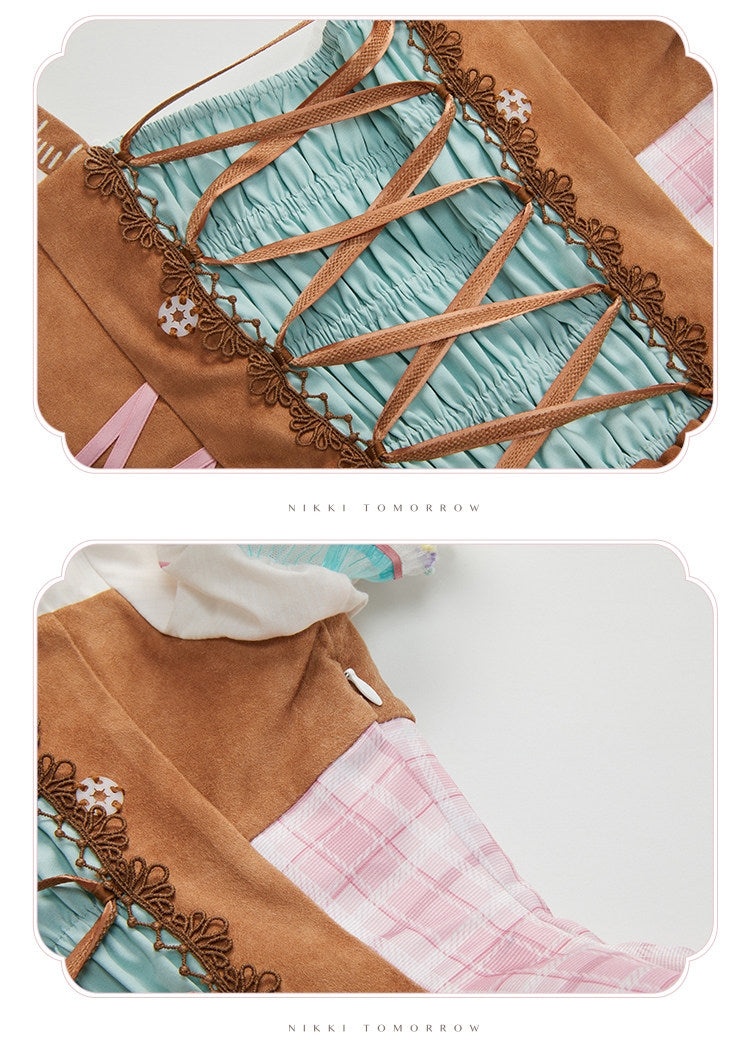 Infinity Warmth Art of Tailoring Lolita Spliced OP Full Set