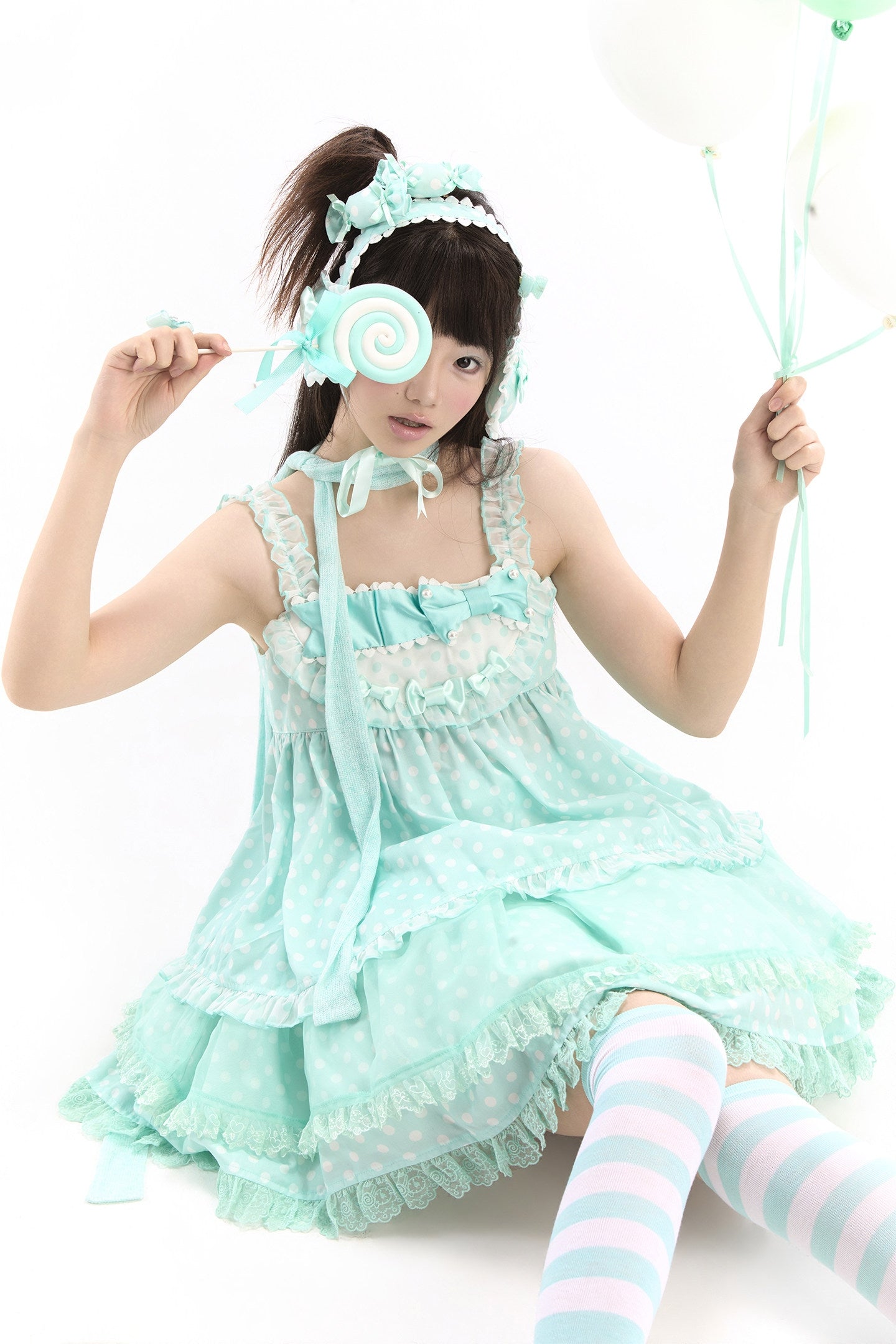 Candy Blog Lolita Green Top & Skirt Set