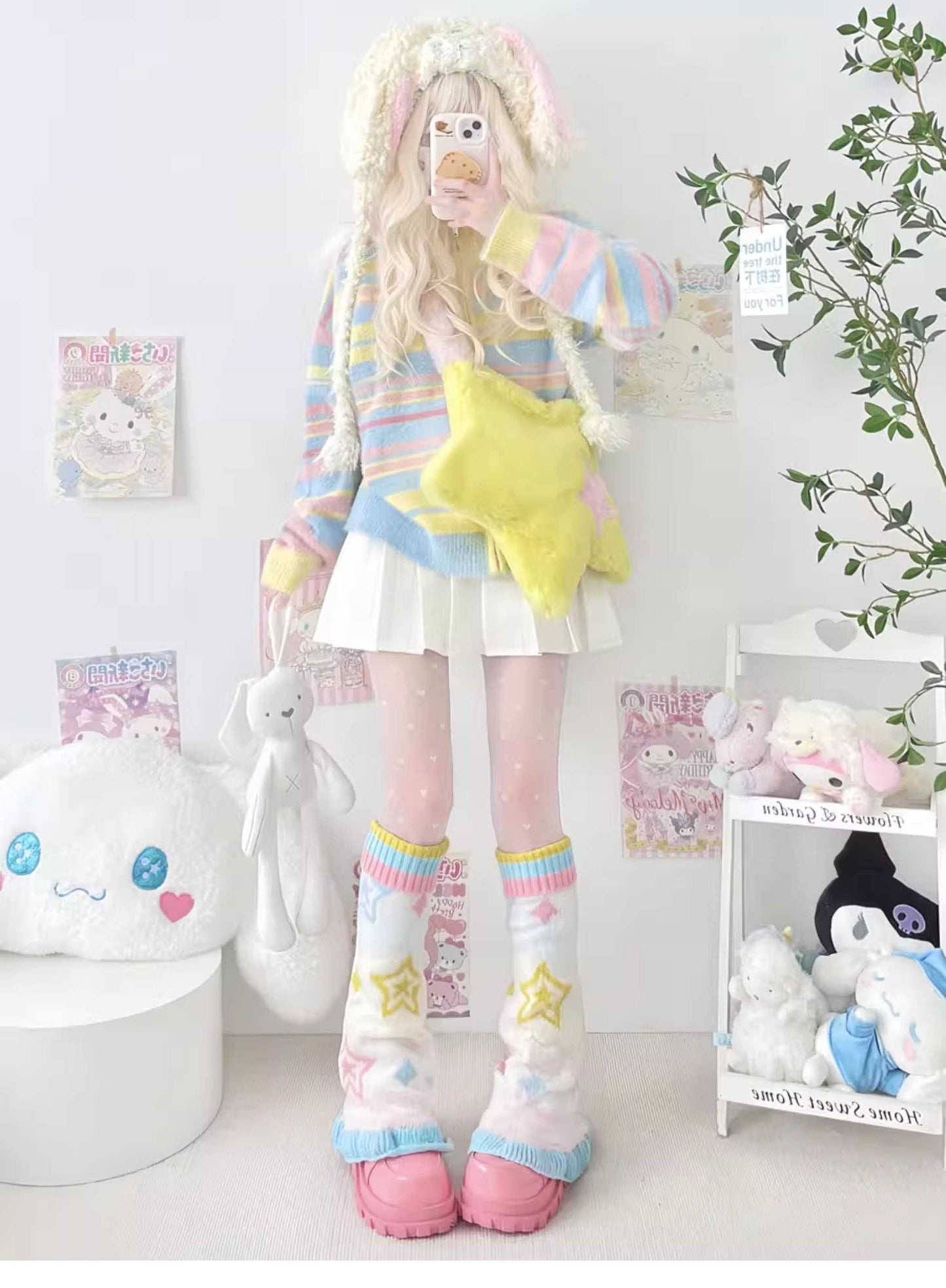 Japanese Sweet Dopamine Knit Leg Warmers