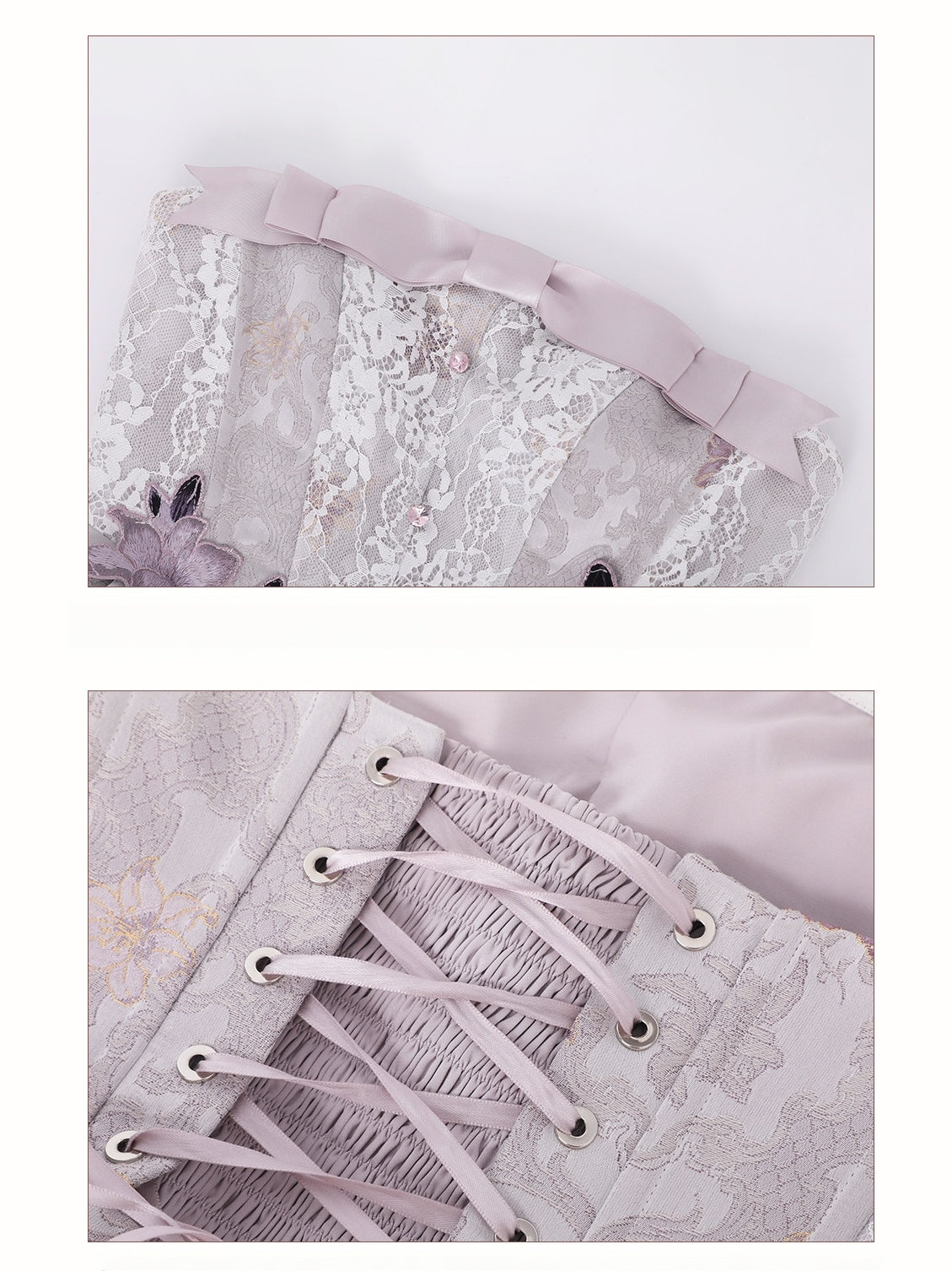 Little Lily Japanese‑Style Purple Lolita Embroidered Blouse & JSK Dress