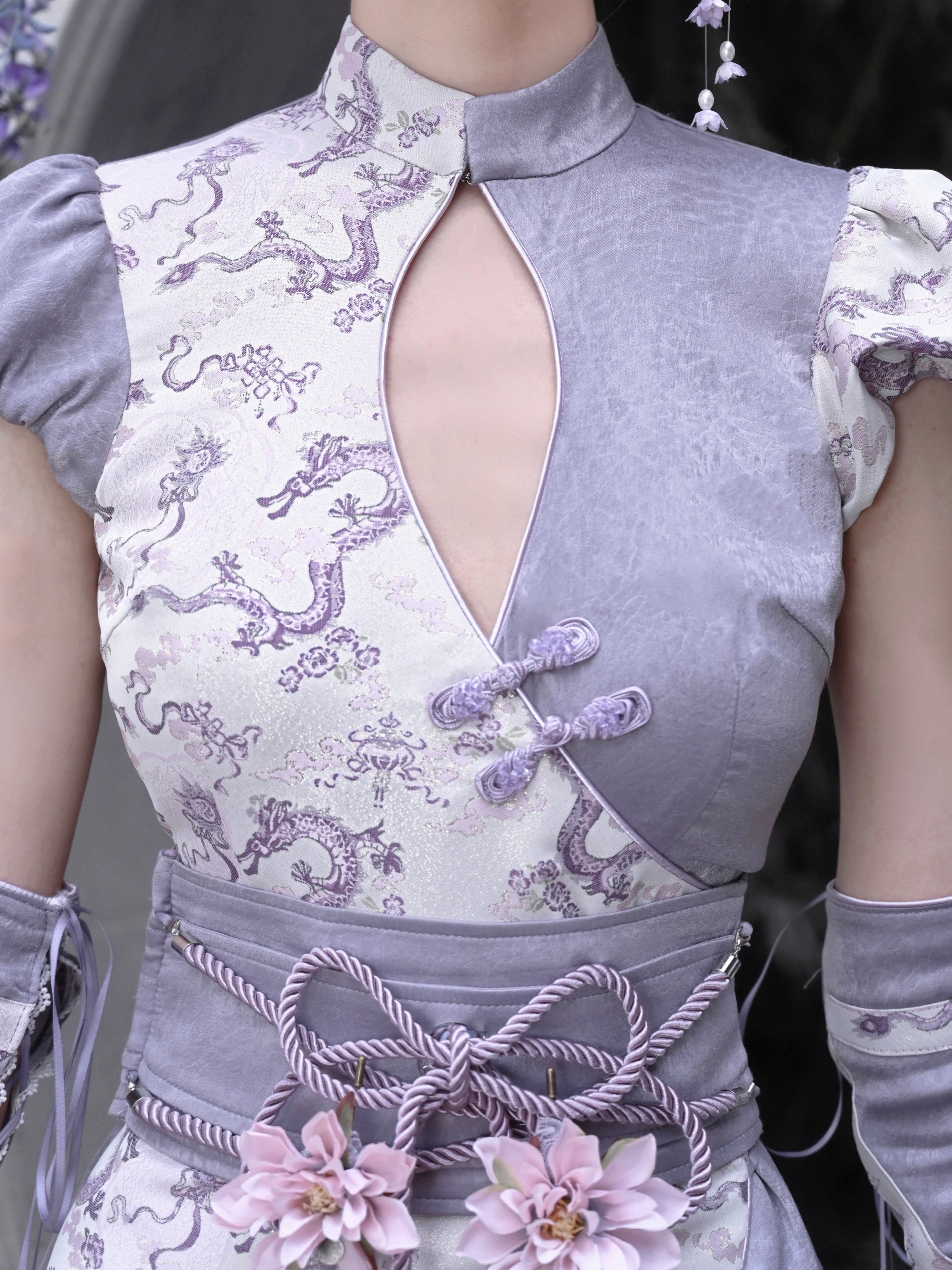 Agarwood Charm Dragon Pattern Jumpsuit
