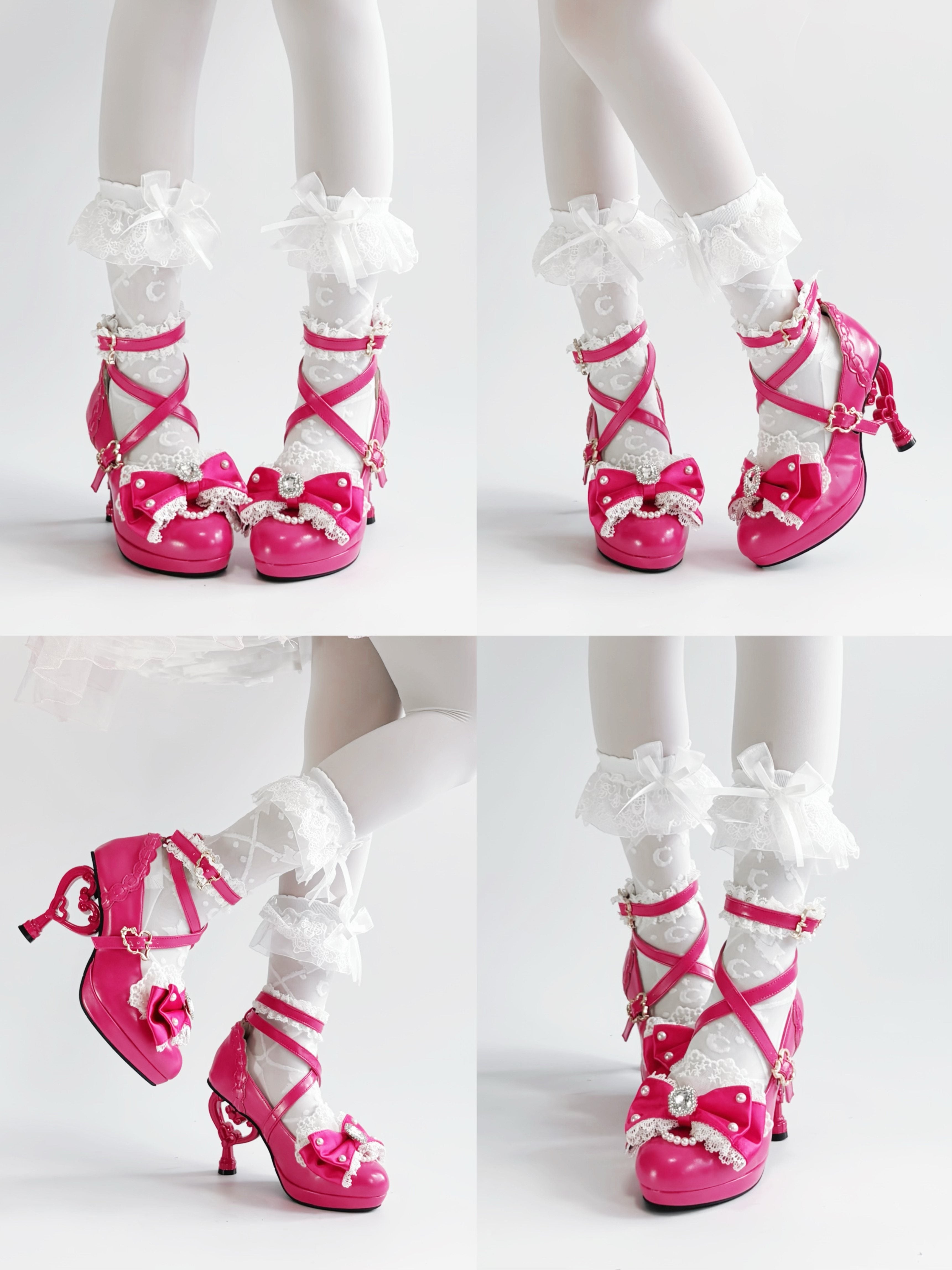Heisei Yukihime Japanese Unique Heel Lolita Pumps
