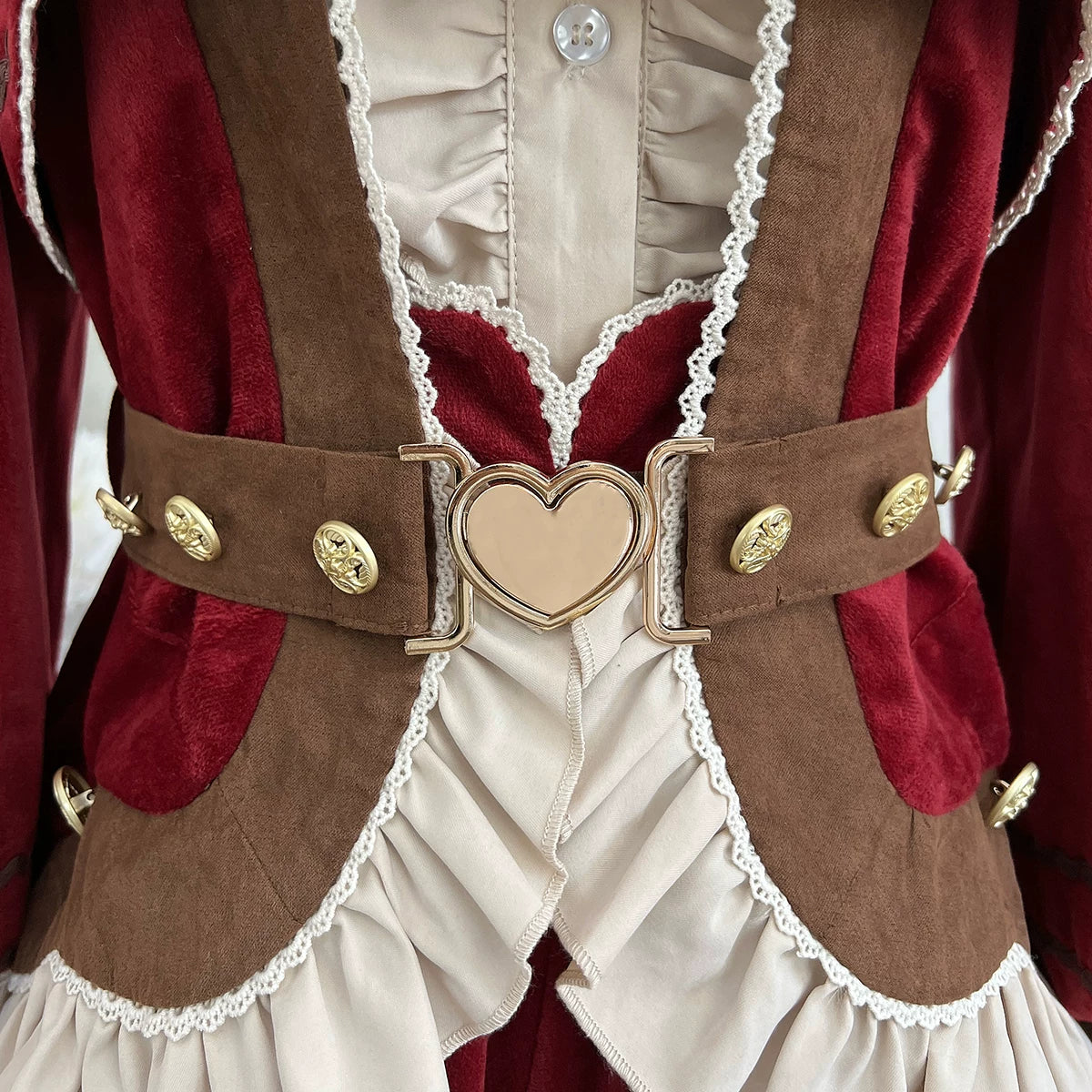 Red Tea Scone Lolita Original Designed Prince Style Set