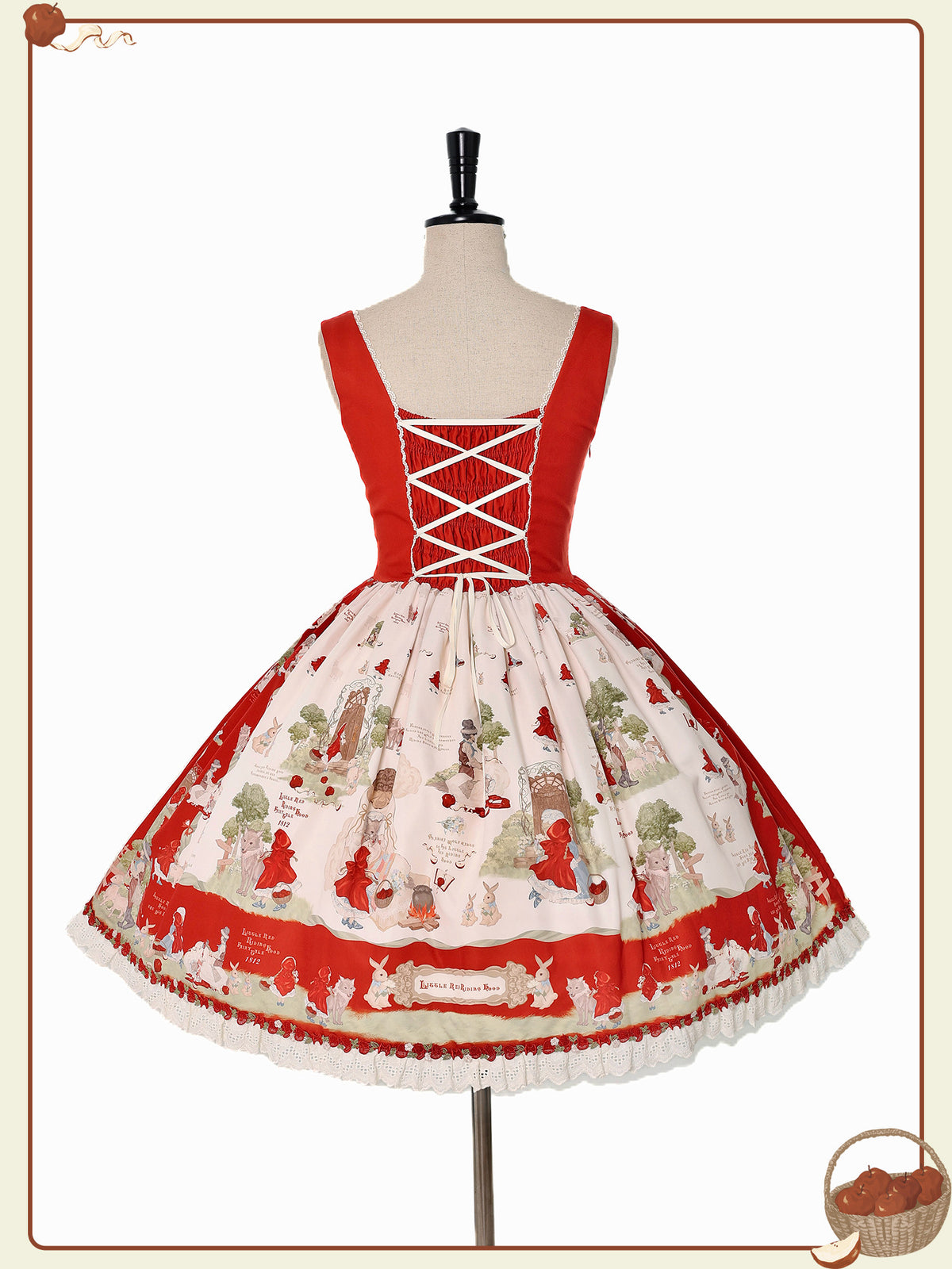 Little Red Riding Hood Original Fairy Tale Style Lolita Bustier JSK Dress